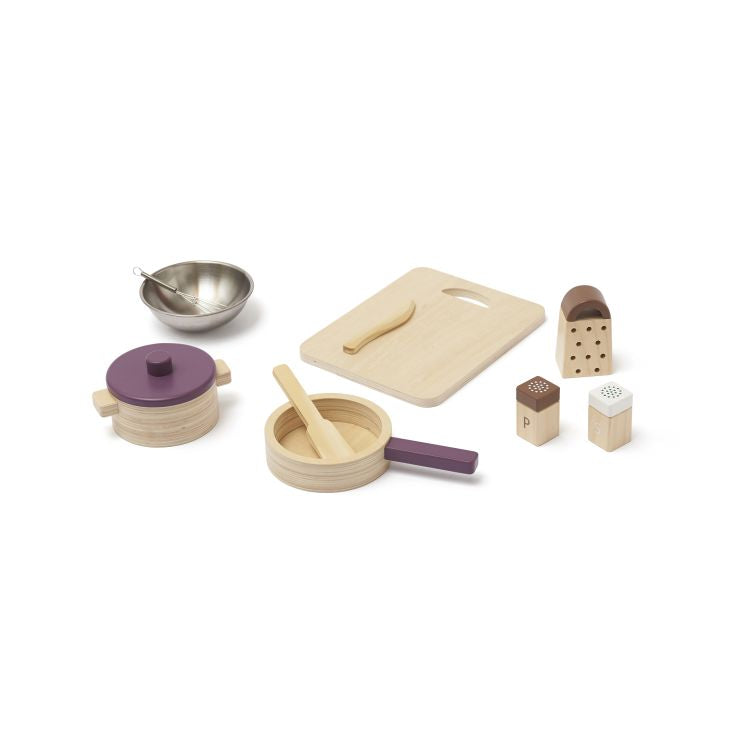 Küchenutensilien Set Bistro, Kids Concept, Küche & Kaufladen, ab 24 monate, holzspielzeug, küche