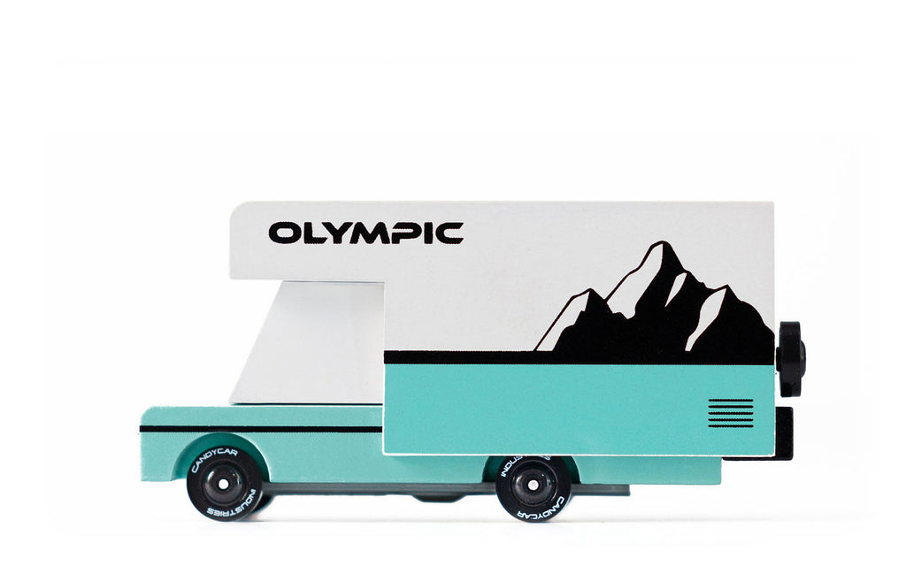 Holzauto Candycar - Olympic Mobile Wohnwagen, Candylab, Autos & Co, ab 3 jahre, auto