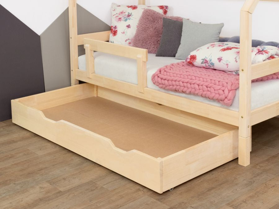 Schublade unter dem Bett BUDDY mit zwei Ausschnitten, Benlemi, Kinderbetten, hochbetten, kinderbetten