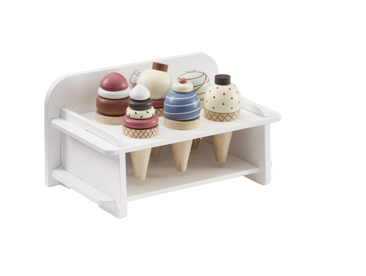 Eis-Set, 17cm x 5 cm x 12,5 cm, Kids concept, Küche & Kaufladen, ab 3 jahre, holzspielzeug, küche, rollenspiele