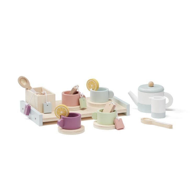 Teeset 25x15 cm Bistro, Kids Concept, , ab 3 jahre, holzspielzeug, küche