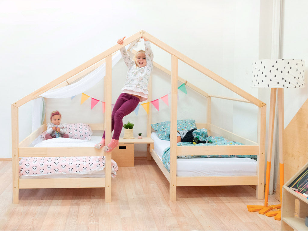 Kinderbett für zwei Kinder Villy, Benlemi, Kinderbetten, kinderbetten