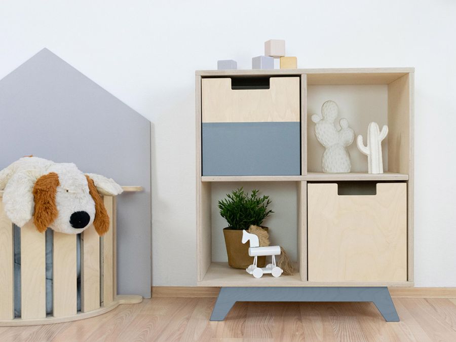 Holzaufbewahrungsbox BOKS mit rechteckigem Ausschnitt, Benlemi, Aufbewahrung, aufbewahrung, holzkiste, regale