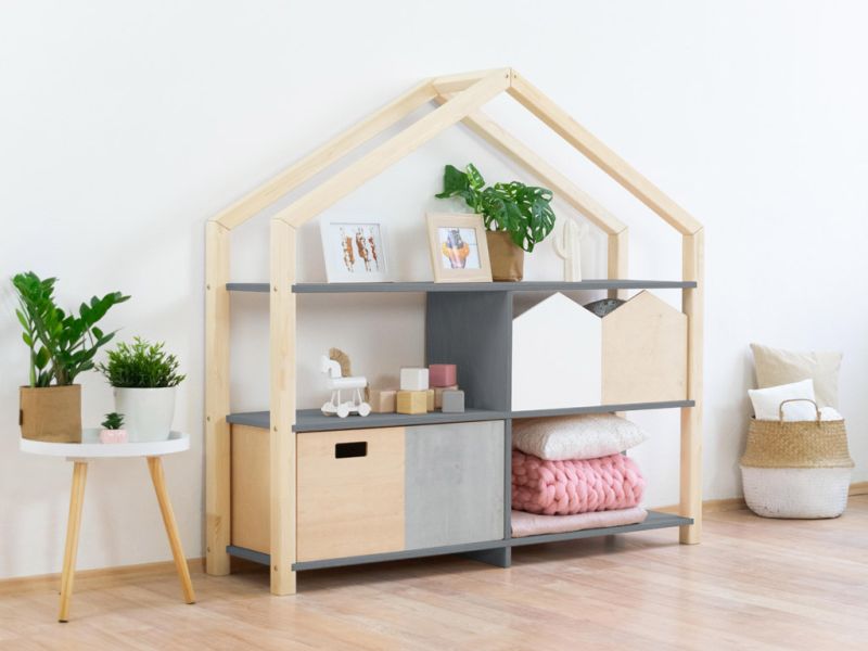 Holzregal SHELLY in Hausform, Benlemi, Regale, regale